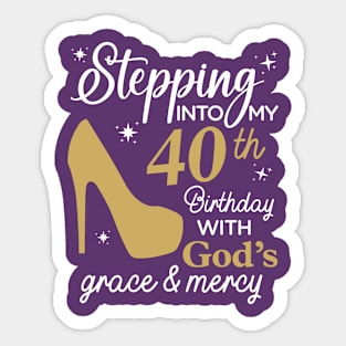 40th birthday Sticker